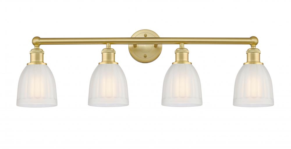 Brookfield - 4 Light - 33 inch - Satin Gold - Bath Vanity Light