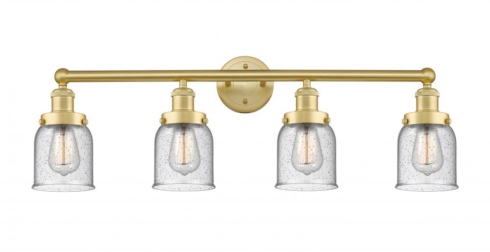 Bell - 4 Light - 32 inch - Satin Gold - Bath Vanity Light