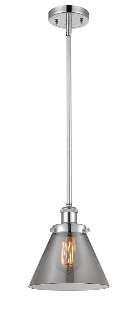 Cone - 1 Light - 8 inch - Polished Chrome - Mini Pendant