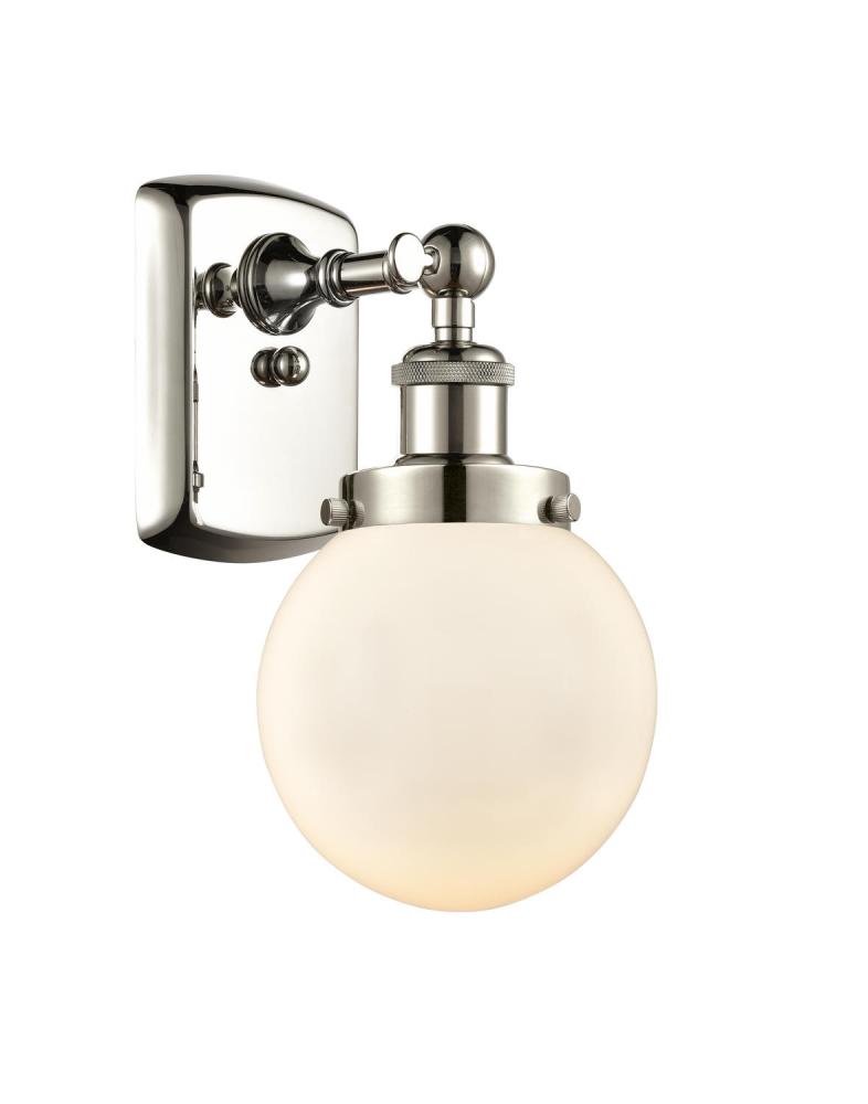 Beacon - 1 Light - 6 inch - Polished Nickel - Sconce