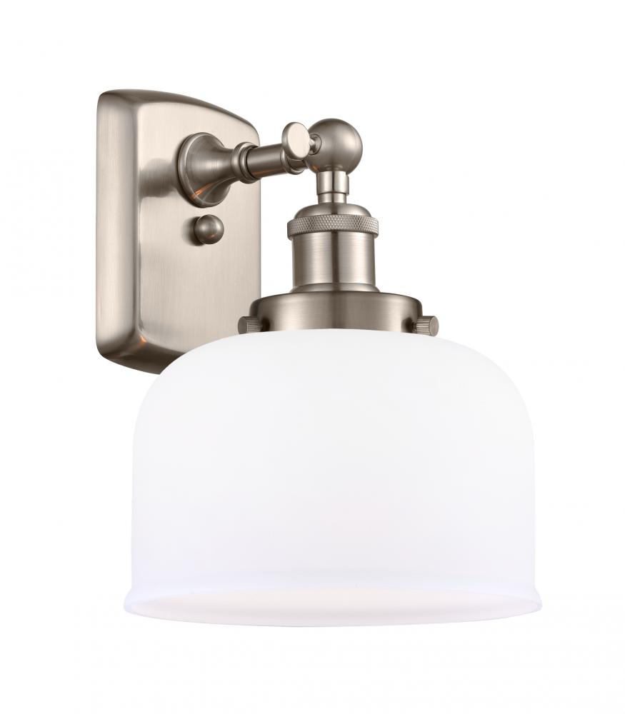 Bell - 1 Light - 8 inch - Brushed Satin Nickel - Sconce