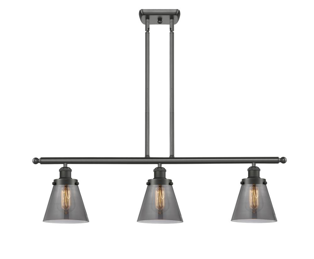 Cone - 3 Light - 36 inch - Oil Rubbed Bronze - Stem Hung - Island Light