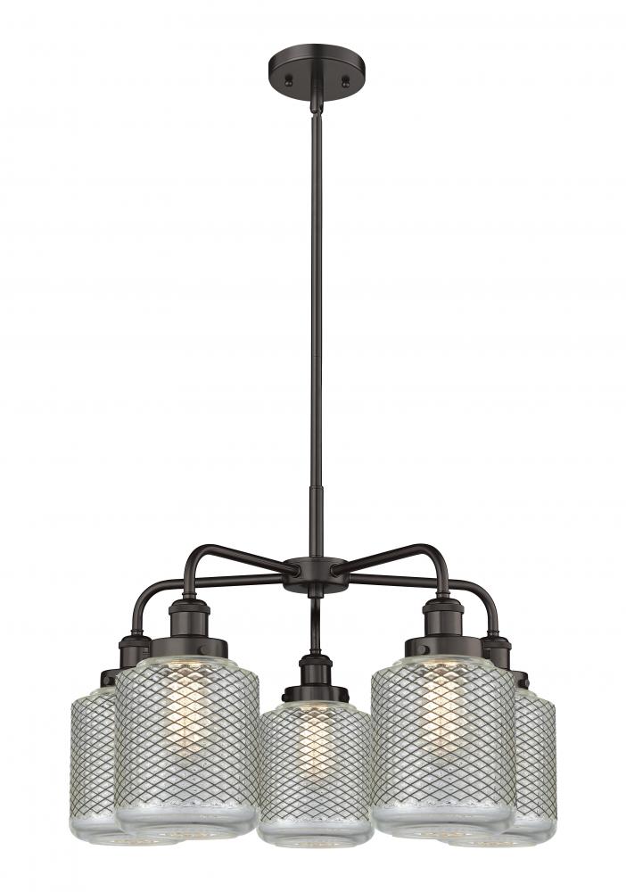 Edison - 5 Light - 25 inch - Oil Rubbed Bronze - Chandelier