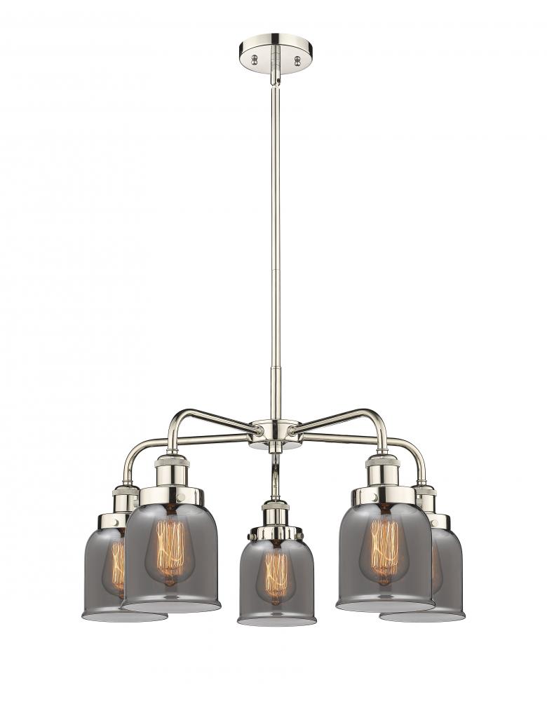 Cone - 5 Light - 24 inch - Polished Nickel - Chandelier