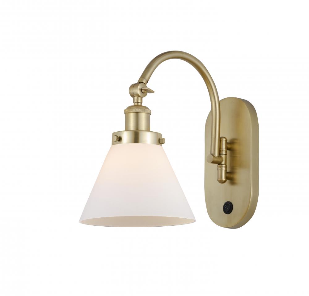 Cone - 1 Light - 8 inch - Satin Gold - Sconce