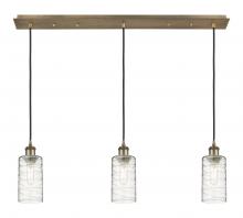 Innovations Lighting 123B-3P-BB-G434-7DE - Crown Point - 3 Light - 37 inch - Brushed Brass - Linear Pendant