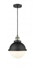  201C-BAB-HFS-81-BK - Hampden - 1 Light - 9 inch - Black Antique Brass - Cord hung - Mini Pendant