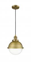  201C-BB-HFS-82-BB - Hampden - 1 Light - 9 inch - Brushed Brass - Cord hung - Mini Pendant