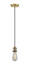 Innovations Lighting 201C-BB-LED - Bare Bulb - 1 Light - 3 inch - Brushed Brass - Cord hung - Mini Pendant