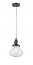 Innovations Lighting 201C-OB-G324-LED - Olean - 1 Light - 7 inch - Oil Rubbed Bronze - Cord hung - Mini Pendant