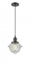 Innovations Lighting 201C-OB-G534-LED - Oxford - 1 Light - 7 inch - Oil Rubbed Bronze - Cord hung - Mini Pendant