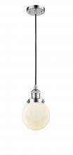 Innovations Lighting 201C-PC-G201-6-LED - Beacon - 1 Light - 6 inch - Polished Chrome - Cord hung - Mini Pendant