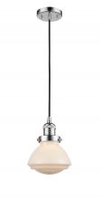 Innovations Lighting 201C-PC-G321-LED - Olean - 1 Light - 7 inch - Polished Chrome - Cord hung - Mini Pendant