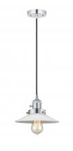 Innovations Lighting 201CSW-PC-G1-LED - Halophane - 1 Light - 9 inch - Polished Chrome - Cord hung - Mini Pendant