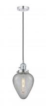 Innovations Lighting 201CSW-PC-G165-LED - Geneseo - 1 Light - 7 inch - Polished Chrome - Cord hung - Mini Pendant