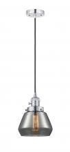 Innovations Lighting 201CSW-PC-G173-LED - Fulton - 1 Light - 7 inch - Polished Chrome - Cord hung - Mini Pendant