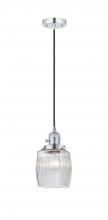 Innovations Lighting 201CSW-PC-G302-LED - Colton - 1 Light - 6 inch - Polished Chrome - Cord hung - Mini Pendant