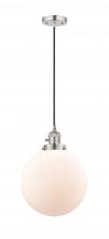 Innovations Lighting 201CSW-PN-G201-10 - Beacon - 1 Light - 10 inch - Polished Nickel - Cord hung - Mini Pendant