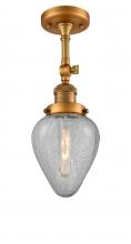 Innovations Lighting 201F-BB-G165-LED - Geneseo - 1 Light - 7 inch - Brushed Brass - Semi-Flush Mount