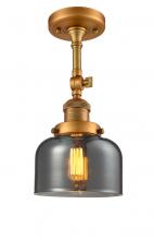 Innovations Lighting 201F-BB-G73 - Bell - 1 Light - 8 inch - Brushed Brass - Semi-Flush Mount