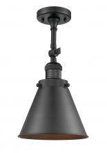  201F-BK-M13-BK-LED - Appalachian - 1 Light - 8 inch - Matte Black - Semi-Flush Mount