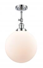 Innovations Lighting 201F-PC-G201-12-LED - Beacon - 1 Light - 12 inch - Polished Chrome - Semi-Flush Mount