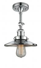 Innovations Lighting 201F-PC-M7-LED - Railroad - 1 Light - 8 inch - Polished Chrome - Semi-Flush Mount