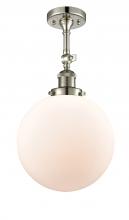 Innovations Lighting 201F-PN-G201-10-LED - Beacon - 1 Light - 10 inch - Polished Nickel - Semi-Flush Mount