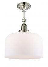 Innovations Lighting 201F-PN-G71-L-LED - Bell - 1 Light - 12 inch - Polished Nickel - Semi-Flush Mount