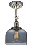 Innovations Lighting 201FBP-PNBK-G73 - Bell - 1 Light - 8 inch - Polished Nickel - Semi-Flush Mount