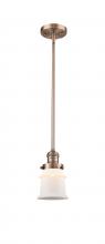 Innovations Lighting 201S-AC-G181S-LED - Canton - 1 Light - 5 inch - Antique Copper - Stem Hung - Mini Pendant