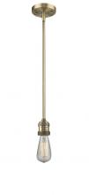 Innovations Lighting 201S-BB-LED - Bare Bulb - 1 Light - 2 inch - Brushed Brass - Stem Hung - Mini Pendant