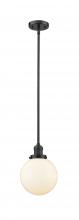 Innovations Lighting 201S-OB-G201-8-LED - Beacon - 1 Light - 8 inch - Oil Rubbed Bronze - Stem Hung - Mini Pendant