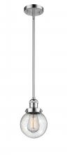 Innovations Lighting 201S-PC-G204-6-LED - Beacon - 1 Light - 6 inch - Polished Chrome - Stem Hung - Mini Pendant