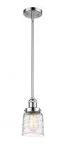 Innovations Lighting 201S-PC-G513-LED - Bell - 1 Light - 5 inch - Polished Chrome - Stem Hung - Mini Pendant