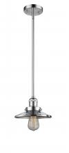 Innovations Lighting 201S-PC-M7-LED - Railroad - 1 Light - 8 inch - Polished Chrome - Stem Hung - Mini Pendant