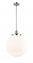 Innovations Lighting 201S-PN-G201-16-LED - Beacon - 1 Light - 16 inch - Polished Nickel - Stem Hung - Pendant