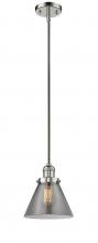 Innovations Lighting 201S-PN-G43-LED - Cone - 1 Light - 8 inch - Polished Nickel - Stem Hung - Mini Pendant