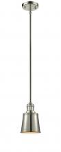 Innovations Lighting 201S-PN-M9-LED - Addison - 1 Light - 5 inch - Polished Nickel - Stem Hung - Mini Pendant