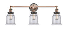 Innovations Lighting 205BP-ACBK-G182 - Canton - 3 Light - 30 inch - Antique Copper - Bath Vanity Light