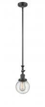 Innovations Lighting 206-OB-G204-6 - Beacon - 1 Light - 6 inch - Oil Rubbed Bronze - Stem Hung - Mini Pendant