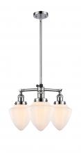 Innovations Lighting 207-PC-G661-7-LED - Bullet - 3 Light - 20 inch - Polished Chrome - Stem Hung - Chandelier