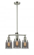 Innovations Lighting 207-PN-G53-LED - Bell - 3 Light - 19 inch - Polished Nickel - Stem Hung - Chandelier