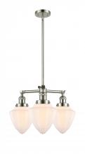 Innovations Lighting 207-PN-G661-7-LED - Bullet - 3 Light - 20 inch - Polished Nickel - Stem Hung - Chandelier