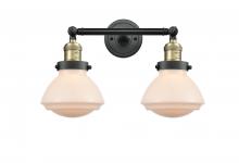 Innovations Lighting 208-BAB-G321-LED - Olean - 2 Light - 17 inch - Black Antique Brass - Bath Vanity Light