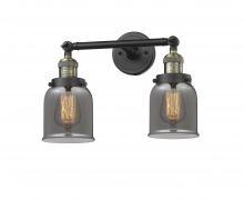 Innovations Lighting 208-BAB-G53-LED - Bell - 2 Light - 16 inch - Black Antique Brass - Bath Vanity Light