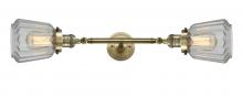  208L-AB-G142 - Chatham - 2 Light - 7 inch - Antique Brass - Bath Vanity Light