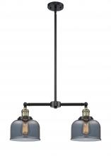 Innovations Lighting 209-BAB-G73-LED - Bell - 2 Light - 21 inch - Black Antique Brass - Stem Hung - Island Light