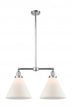 Innovations Lighting 209-PC-G41-L - Cone - 2 Light - 21 inch - Polished Chrome - Stem Hung - Island Light