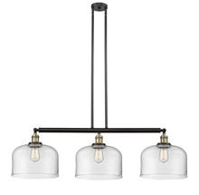 Innovations Lighting 213-BAB-G72-L - Bell - 3 Light - 42 inch - Black Antique Brass - Stem Hung - Island Light